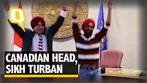 The Quint| Sikh Youth Helps Canadian Mayor Tie a Turban and Dances Bhangra