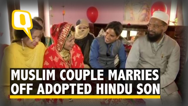 Muslim Couple Abides by Hindu Rituals to Marry Off Adopted Son