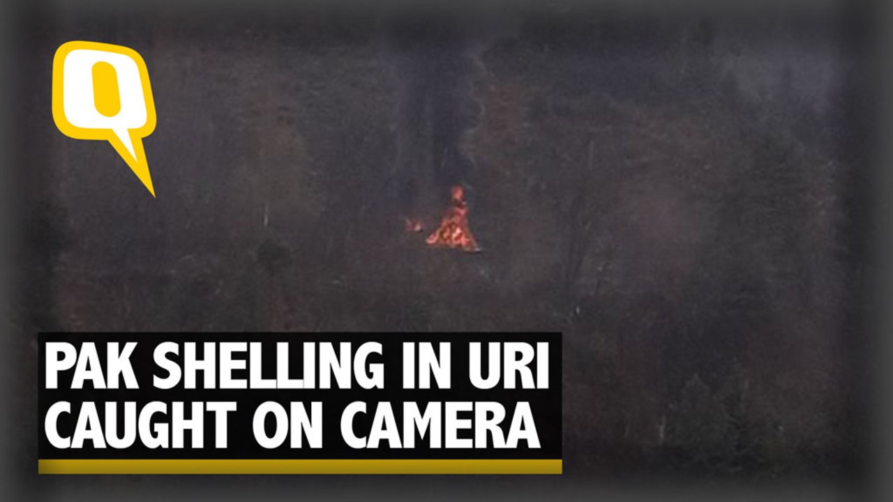 Heavy Cross-Border Shelling in J&K’s Uri Caught on Camera