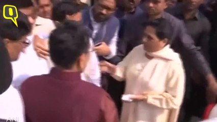SP's Ram Govind Choudhury meets BSP's Chief Mayawati in Lucknow