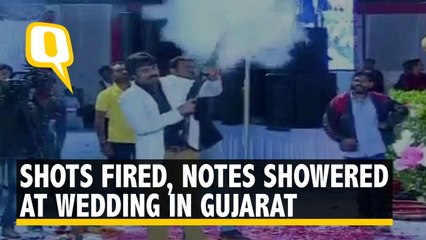 Watch: Celebratory Gunfire, Note Showering at Wedding in Gujarat