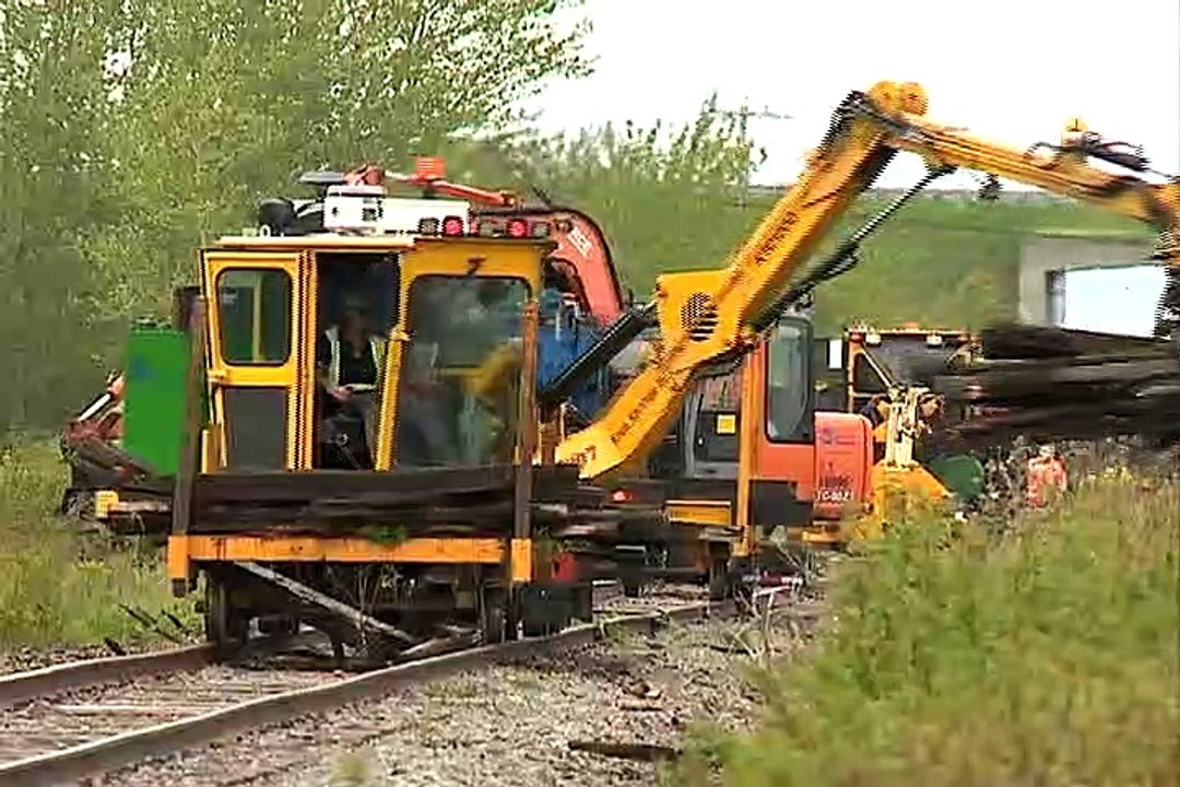 Réfection du rail : les travaux vont bon train