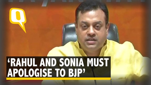 Rahul and Sonia Gandhi Must Apologize: Sambit Patra