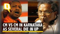 CM Vs CM in Karnataka As More Than 70 Die In Uttar Pradesh