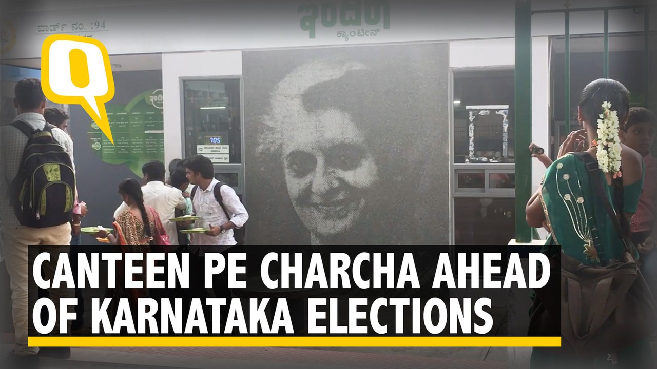 What Is the Election Charcha in Indira Canteens in Karnataka ?