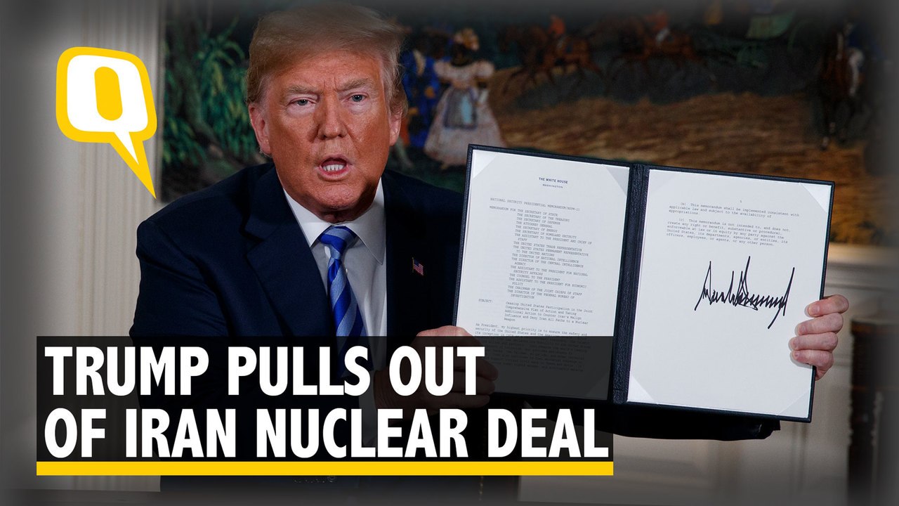 Trump Pulls Out Of Iran Nuclear Deal, Obama Calls It "A Serious Mistake" | The Quint