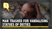 Man Tied to Tree, Beaten up for Vandalising Statues of Deities
