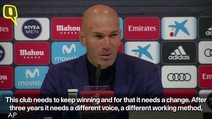 Zinedine Zidane resigns as the manager of Real Madrid