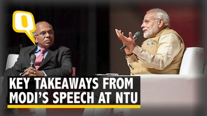 Technology Strengthens Creativity: PM Modi at NTU, Singapore