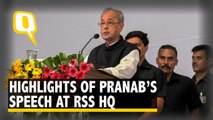 What Pranab Mukherjee Said to the RSS Cadre: Key Takeaways | The Quint