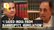 I saved the day when India was debt-ridden during the Gulf War: Subramanian Swamy