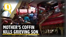 Grieving Son Crushed By His Mother’s Coffin At Funeral