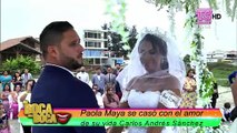 Así fue cómo Paola Maya dio sus votos: con lágrimas y vestida de novia