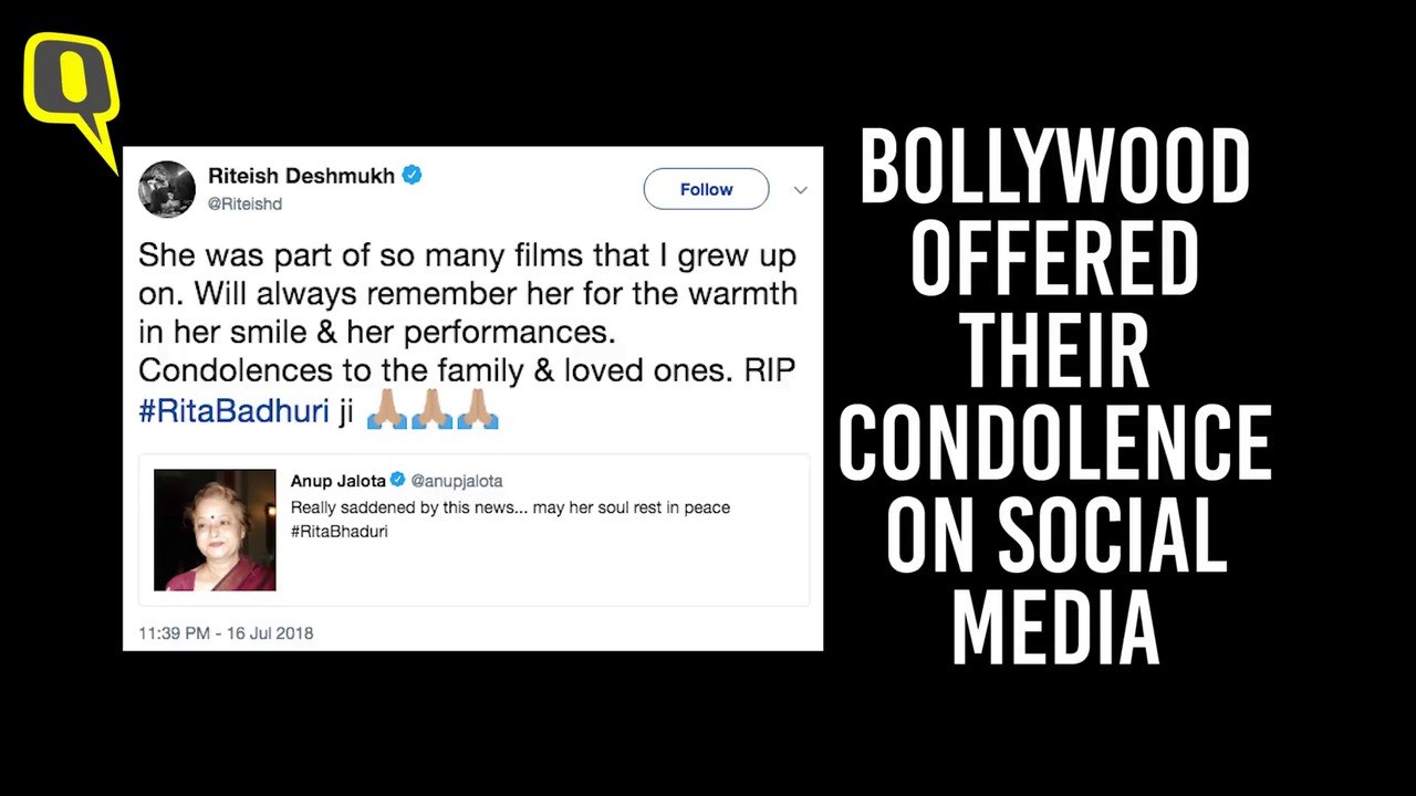 Rita Bhaduri Passes Away at 62. Friends from Industry Mourn