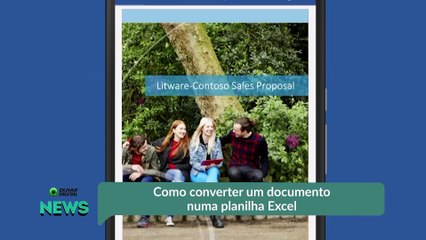 Como converter um documento numa planilha Excel