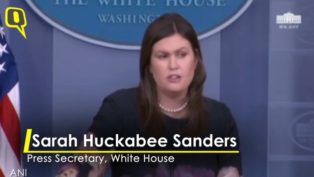 White House Press Secretary Sarah Sanders on India's Republic Day Invite to Donald Trump