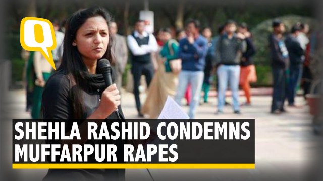 Shehla Rashid Condemns the Muzaffarpur Rapes