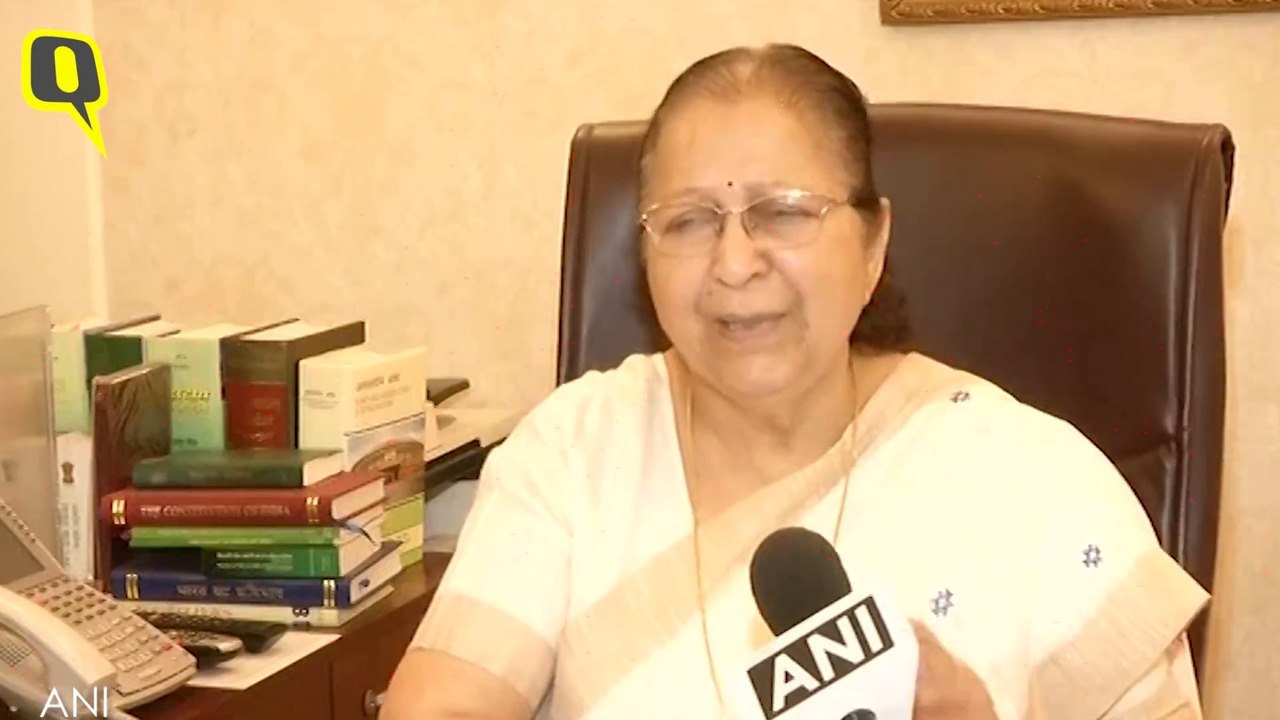 Somnath Chatterjee Was Like An Elder Brother To Me: Sumitra Mahajan