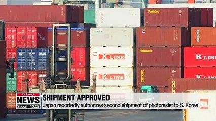 Japan reportedly authorizes second shipment of photoresist to S. Korea