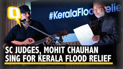 Kerala Flood Relief: Justice Kurian Joseph and Mohit Chauhan sing at a fund-raising event