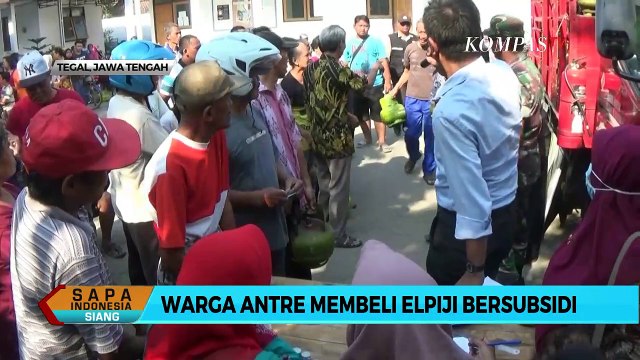 Langka, Warga Tegal Antre Beli Elpiji Bersubsidi