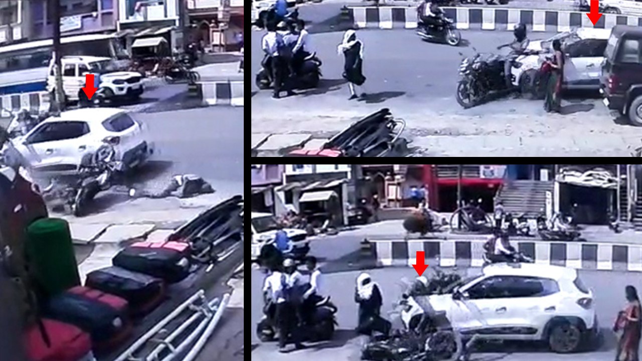 हिट एंड रनः CCTV में कैद हुआ पीछे से मौत बनकर आ रही कार का वीडियो, रोंगटे खड़े कर देगी फुटेज