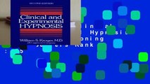 Full E-book  Clinical and Experimental Hypnosis: Imagery Conditioning  Best Sellers Rank : #5
