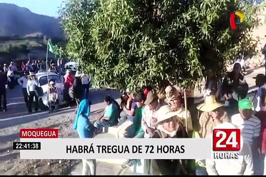 Moquegua: darán paso libre de vehículos por 72 horas tras firma de acuerdo