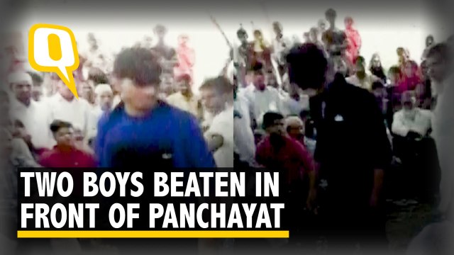 Caught on Camera: Two Youths Thrashed in Front of Villagers