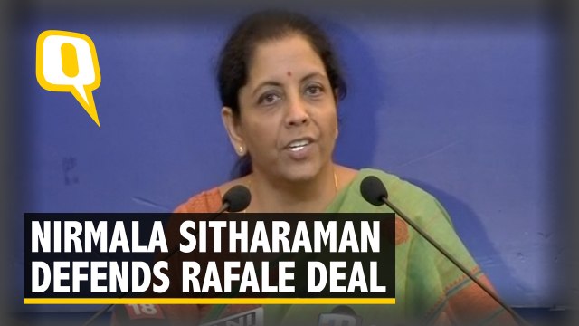 UPA Responsible for HAL Being Dropped from Rafale Deal: Sitharaman