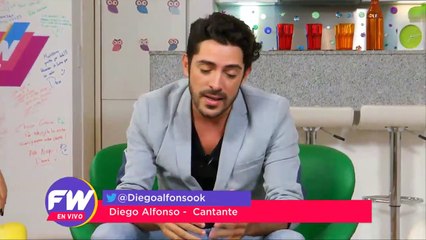 Diego Alfonso cantando en vivo