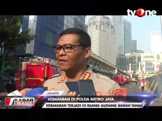 Ruangan Bawah Tanah Polda Metro Jaya Kebakaran