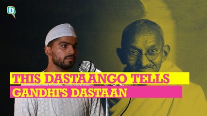 This Dastango Tells the Dastaan of Gandhi’s Return to India