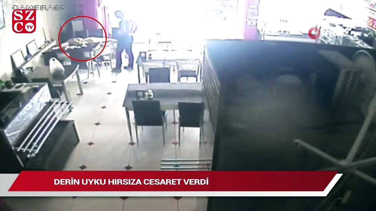 Derin uyku hırsıza cesaret verdi