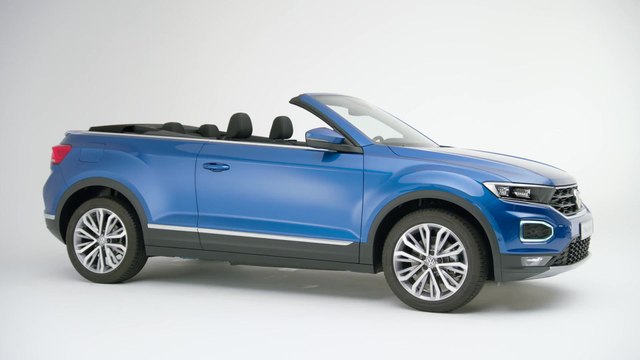 Volkswagen T-Roc Cabriolet Design in Ravenna Blue Metallic