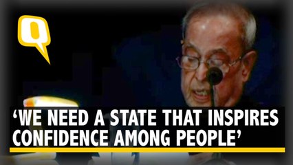 Institutions Must Win Back People’s Trust : Pranab Mukherjee