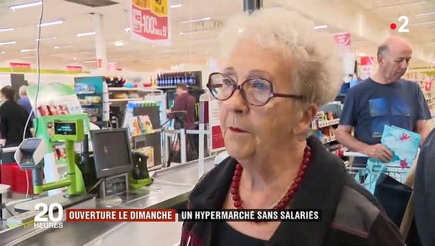 Peut-on remplacer les salariés par des caisses automatiques pour ouvrir le dimanche ? C'est ce qu'a décidé un hypermarché à Angers