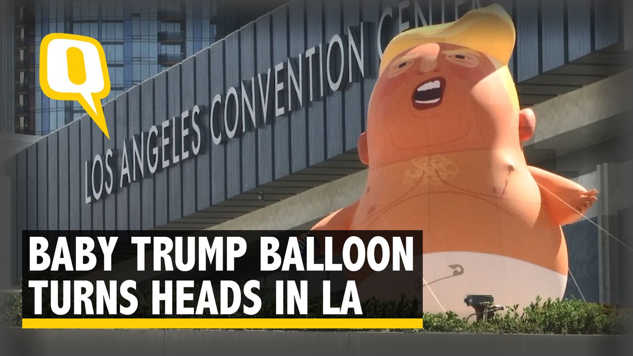 ‘Angry Baby Trump’ Balloon Turns Heads in Los A...