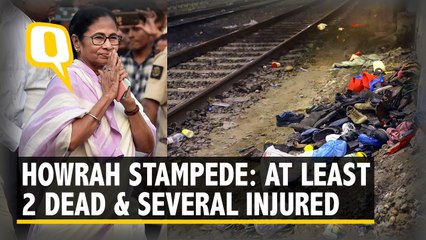 Video herunterladen: Stampede at Santragachi Junction in Howrah claims 2 lives, injures 12