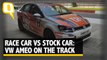 Stock Car vs Race Car: Two Volkswagen Ameo Compact Sedans on the Race Track