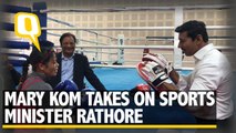 MC Mary Kom’s New Training Partner- Sports Minister Rathore!