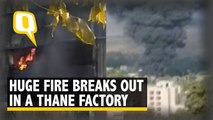 Massive Fire Breaks Out in a Chemical Factory in Thane