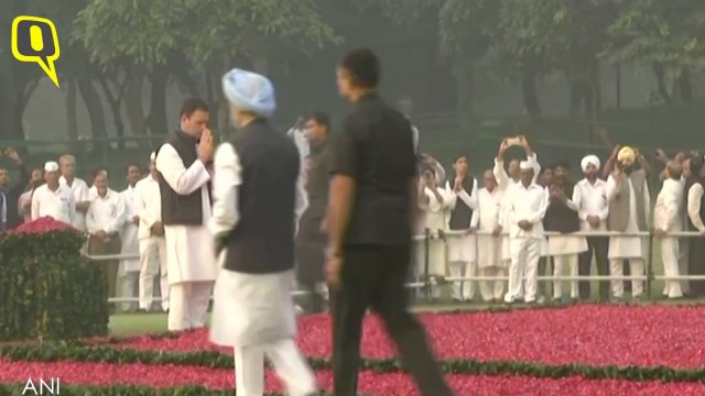 Rahul, Sonia & Manmohan Singh Pay Tribute on Indira Gandhi's Death Anniversary