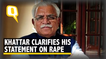 下载视频: Haryana CM Khattar Clarifies Rape Remark: Statement Based on Data