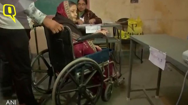 Senior Citizen Women Voters Cast Vote in 2018 MP Assembly Elections