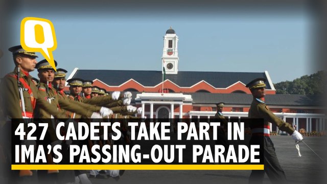 Marching Cadets to Officers at IMA’s Passing-Out Parade