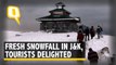 Watch | Tourists In For A Suprise With Fresh Snowfall in J&K