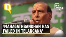 Rajnath Singh: Mahagathbandhan has failed terribly in Telangana