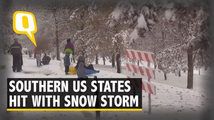 Snow Storm Hits Southern US States