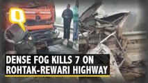 7 Dead as 50 Vehicles Collide Due to Fog on Rewari-Rohtak Highway